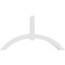 Ekena Millwork Archdale Architectural Grade PVC Gable Bracket, 60"W x 32 1/2"H x 4"D x 4"F, 13/12 Pitch GBP060X33X0404ARC00 - alternate 4